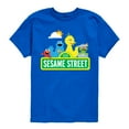 thumbnail image 1 of Sesame Street - Big Bird, Cookie Monster, Elmo, Oscar - Toddler and Youth Short Sleeve Graphic T-Shirt, 1 of 5