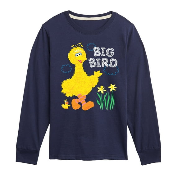 Sesame Street - Big Bird Daffodils - Toddler and Youth Long Sleeve T-Shirt