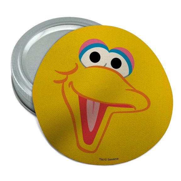 Sesame Street Big Bird Face Round Rubber Non-Slip Jar Gripper Lid Opener