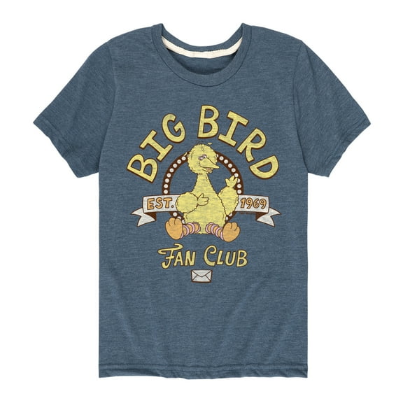 Sesame Street - Big Bird Fan Club - Toddler and Youth Short Sleeve Graphic T-Shirt
