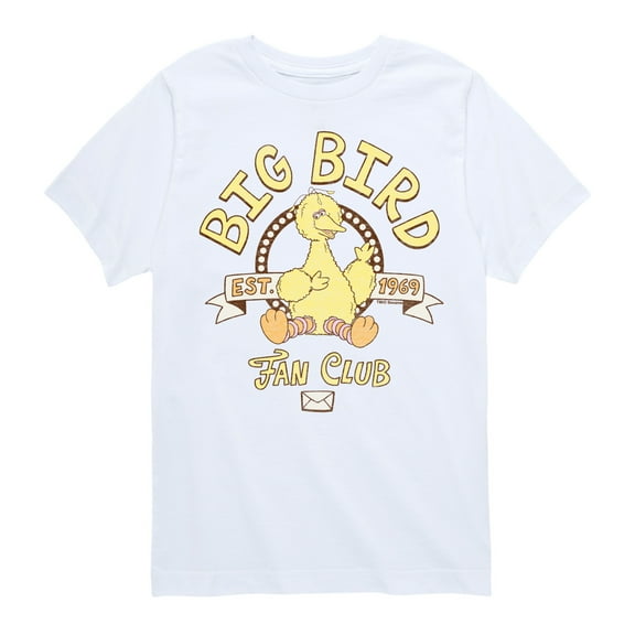 Sesame Street - Big Bird Fan Club - Toddler and Youth Short Sleeve Graphic T-Shirt