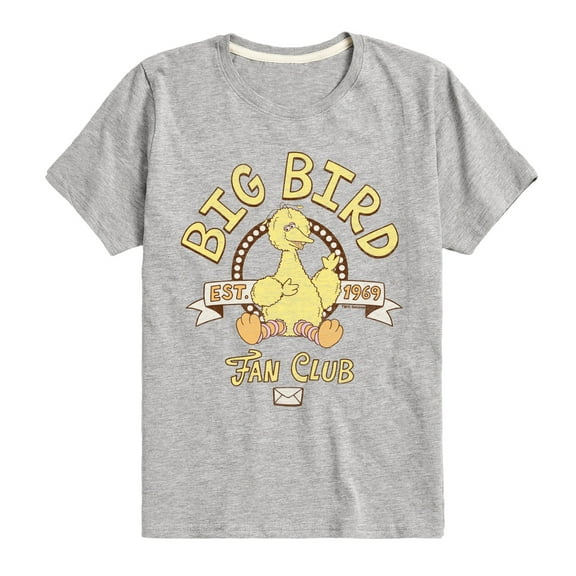 Sesame Street - Big Bird Fan Club - Toddler and Youth Short Sleeve Graphic T-Shirt