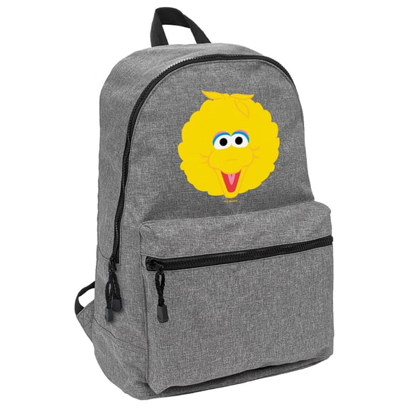 Sesame Street Big Bird Head Lightweight Backpack for Work School Daily Use Packable for Travel