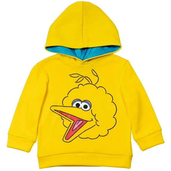 Sesame Street Big Bird Infant Baby Boys Fleece Pullover Hoodie Infant to Toddler