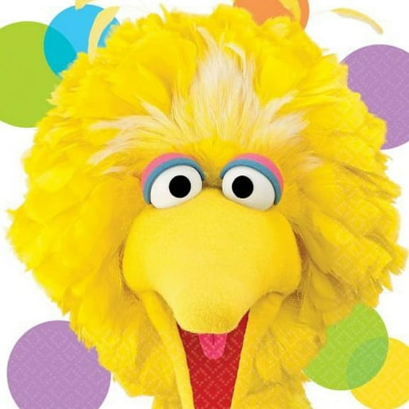 Sesame Street Big Bird Sesame Street Party Lunch Napkins, 16 Count