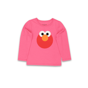 Sesame Street Big Elmo Face Toddler Baby Long Sleeve T-Shirt Tee SEG060LS