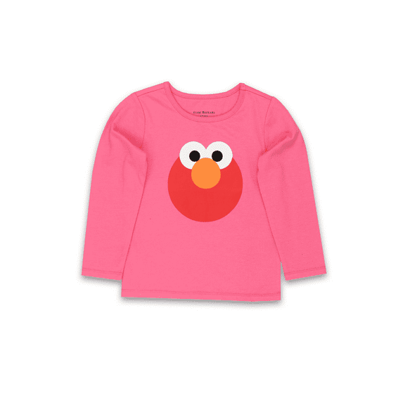 Sesame Street Big Elmo Face Toddler Baby Long Sleeve T-Shirt Tee SEG060LS