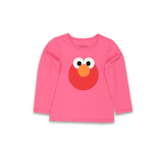 Sesame Street Big Elmo Face Toddler Baby Long Sleeve T-Shirt Tee SEG060LS