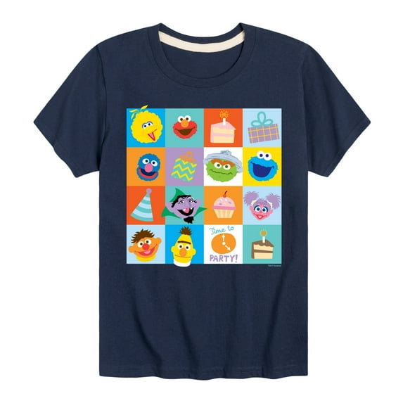 Sesame Street - Birthday Time To Party - Toddler and Youth Short Sleeve Graphic T-Shirt