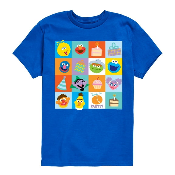 Sesame Street - Birthday Time To Party - Toddler and Youth Short Sleeve Graphic T-Shirt