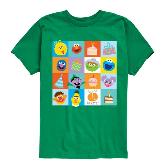 Sesame Street - Birthday Time To Party - Toddler and Youth Short Sleeve Graphic T-Shirt