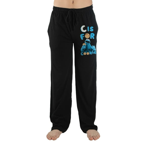 Sesame Street Black Sleep Pajama Pants-Large