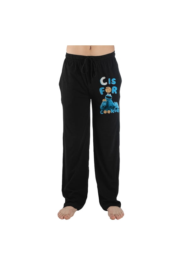 Sesame Street Black Sleep Pajama Pants-Small