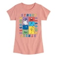 thumbnail image 1 of Sesame Street - Blocks - Girls Fitted Short Sleeve Graphic T-Shirt, 1 of 4