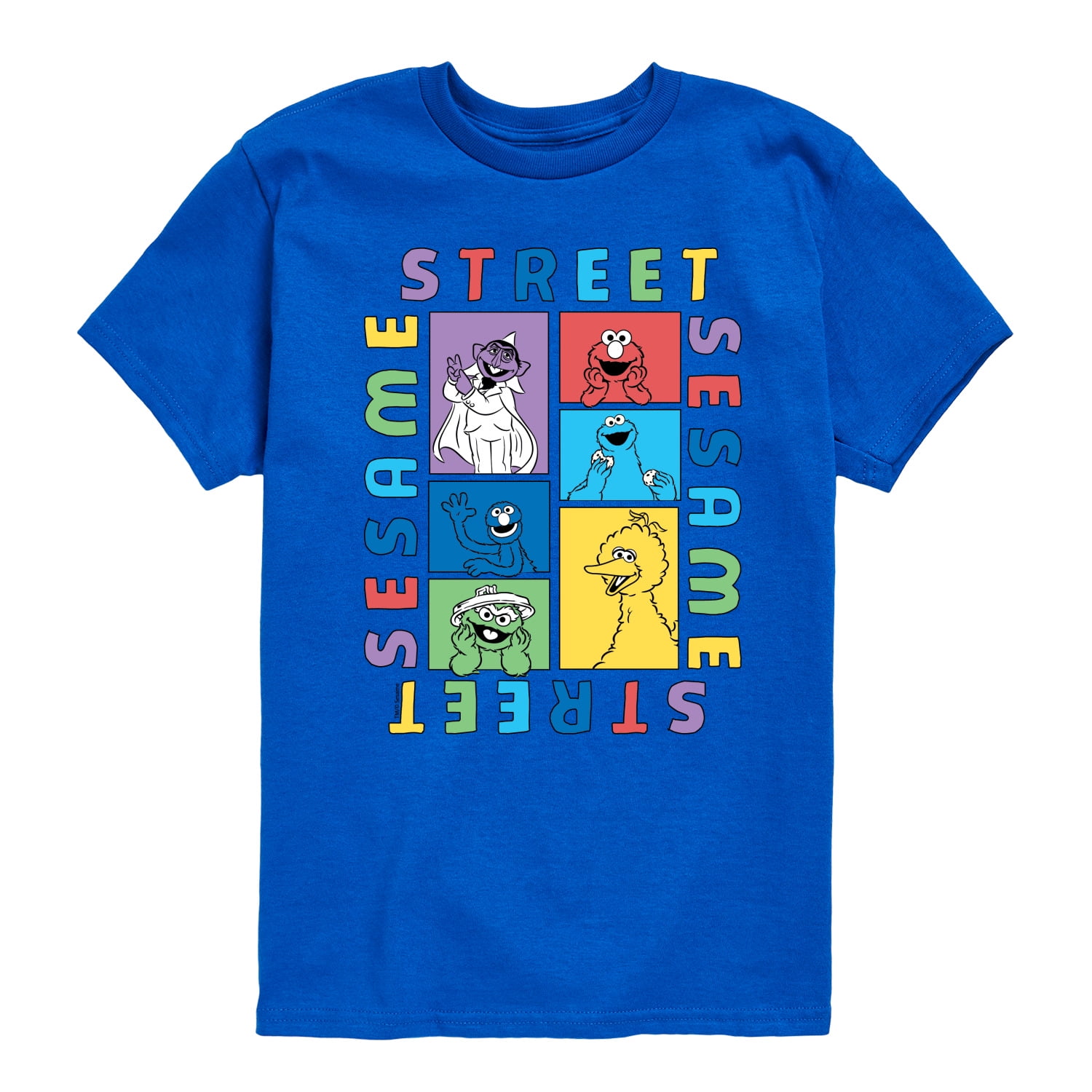 Sesame Street Blocks Toddler & Youth Short Sleeve Graphic TShirt
