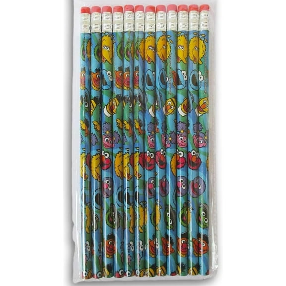 Sesame Street Blue Pencil Set - 12 Count
