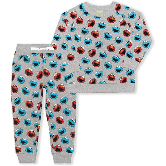 Sesame Street Boy's 2-Piece Sweatshirt and Jogger Set