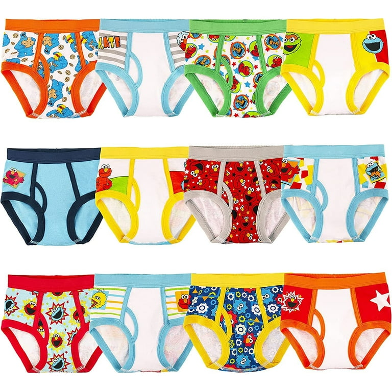 Sesame Street Boys' 12-Days of Advent Underwear to Make The Holidays and Potty  Training Fun, Available in Sizes 18 Months, 2/3T and 4T, Sesame TB 12pk_Box  