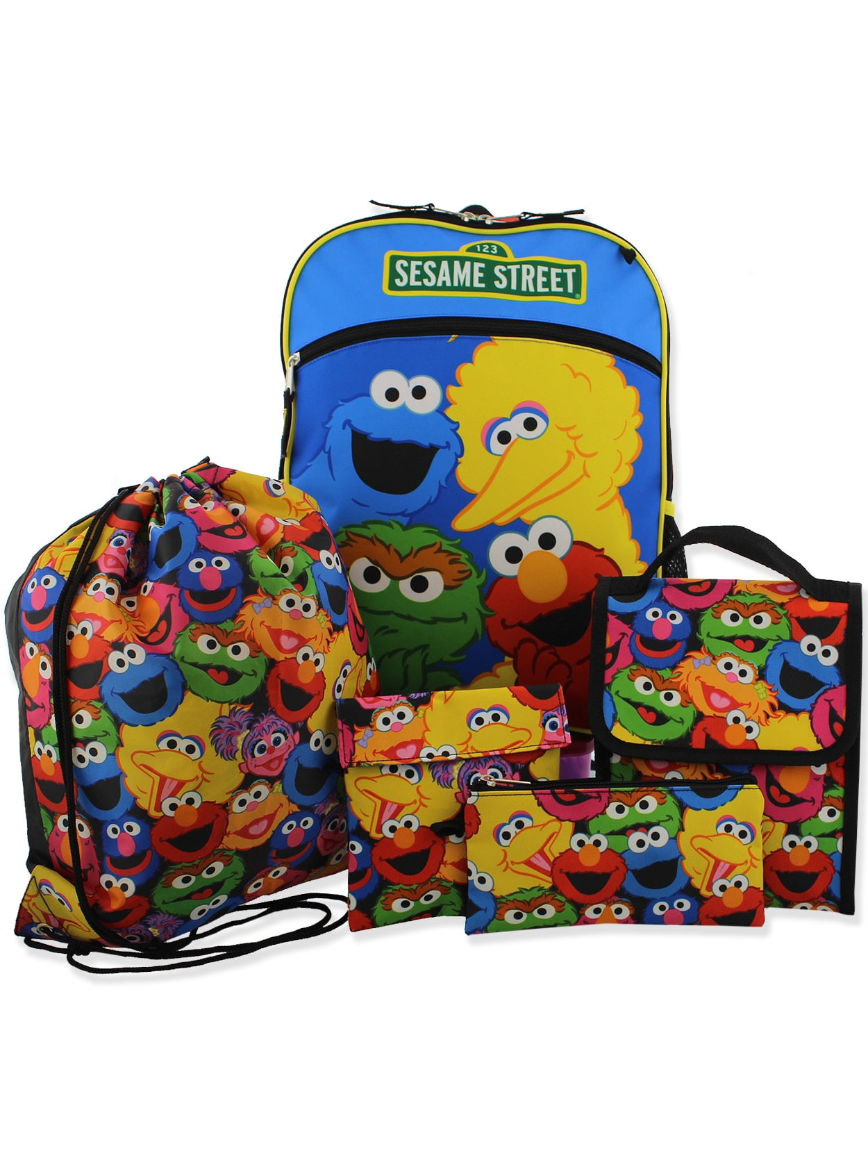 Bluey 5 Piece Backpack & Lunch Box Set