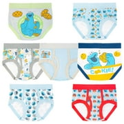 Sesame Street Boys' Underwear with Favorites Like Elmo, Big Bird in Sizes 18M, 2/3T, 4T, 7-Pack Cookie Monster