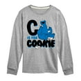 thumbnail image 1 of Sesame Street - C Is For Cookie - Toddler and Youth Long Sleeve T-Shirt, 1 of 4