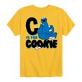 thumbnail image 1 of Sesame Street - C Is For Cookie - Toddler and Youth Short Sleeve Graphic T-Shirt, 1 of 5