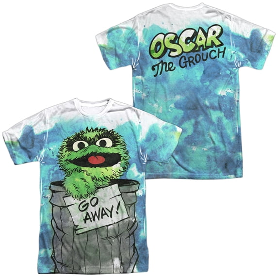 Sesame Street Can It Unisex Adult Sublimated Costume T Shirt (Front/Back), Medium Multicolor