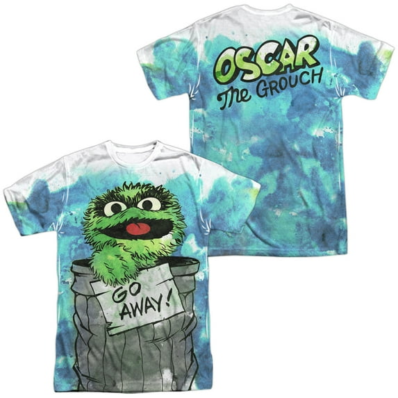 Sesame Street Can It Unisex Adult Sublimated Costume T Shirt (Front/Back), X-Large Multicolor
