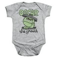 thumbnail image 1 of Sesame Street Canned Grouch Infant Snapsuit Romper Athletic Heather 6Mos, 1 of 1