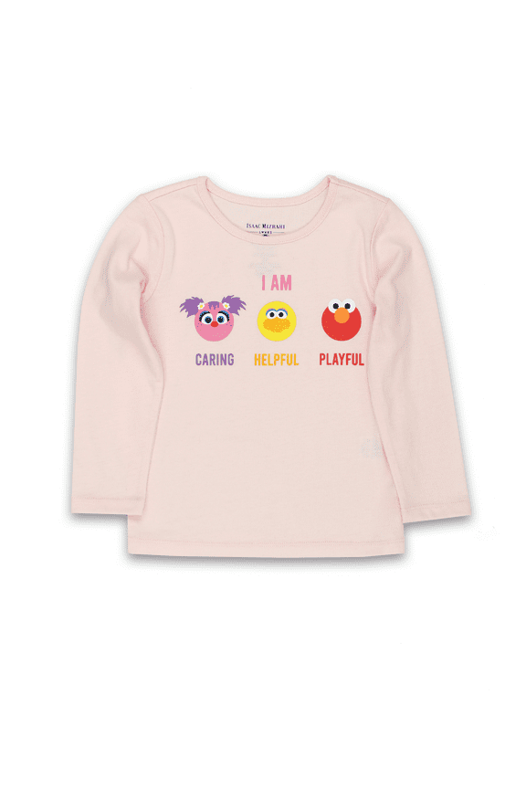 Sesame Street Caring Helpful Playful Elmo Toddler Baby Long Sleeve T-Shirt Tee SEG058LS