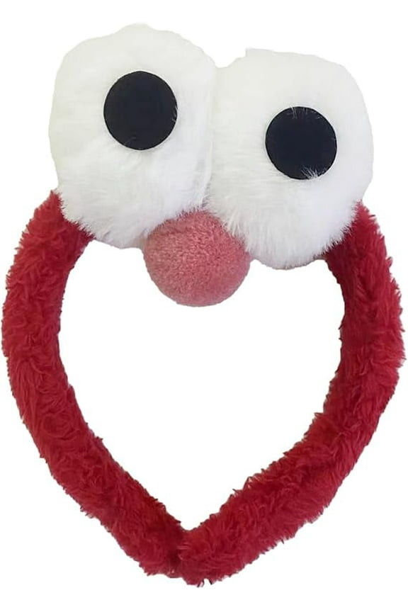 Sesame Street Cartoon Cute Headband New Plush Big Eyes Headband Women's Face Wash Headband Children's Headwear