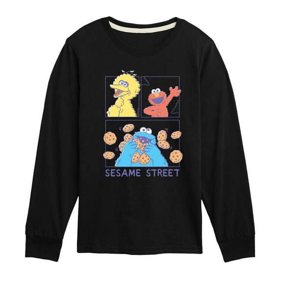 Sesame Street - Character Grid - Toddler and Youth Long Sleeve T-Shirt