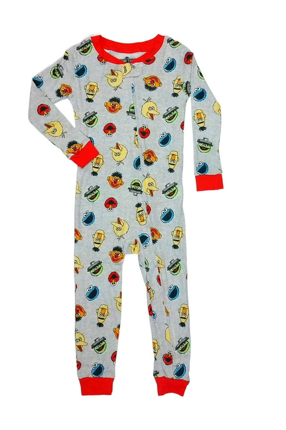 Characters Toddler Long-Sleeved Footless Cotton Pajama Sleeper, Size 3T