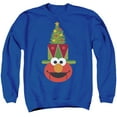 thumbnail image 1 of Sesame Street Christmas Nutcracker Elmo Unisex Adult Crewneck Sweatshirt (3X-Large) Royal Blue, 1 of 1