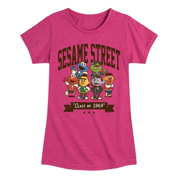 Sesame Street - Class Of 1969 - Toddler Girls Short Sleeve Graphic T-Shirt