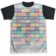 thumbnail image 1 of Sesame Street Color Block Unisex Adult Halloween Costume Sublimated T Shirt, 1 of 4