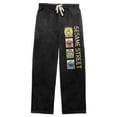 thumbnail image 1 of Sesame Street Colorful Characters and Logo Men's Black Graphic Sleep Pajama Pants - M, 1 of 4