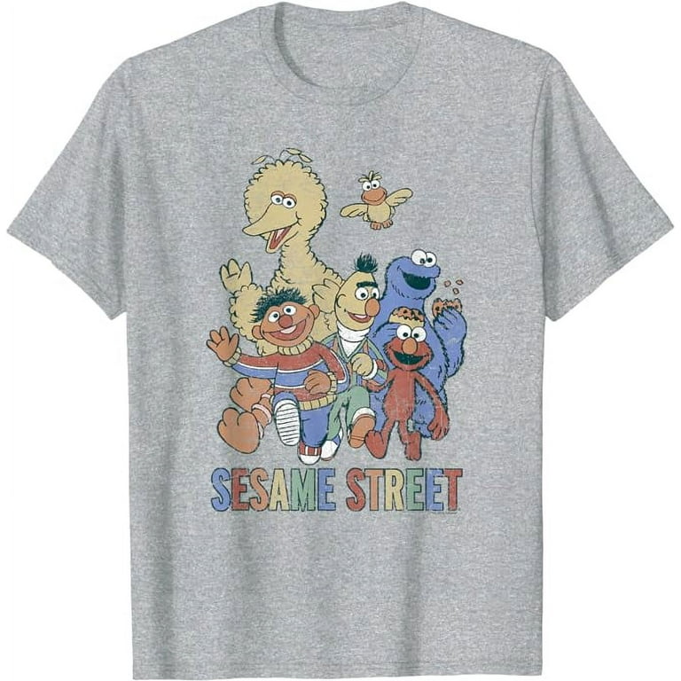Sesame Street Colorful Group T Shirt T-Shirt Sesame Street Colorful Group T Shirt T-Shirt
