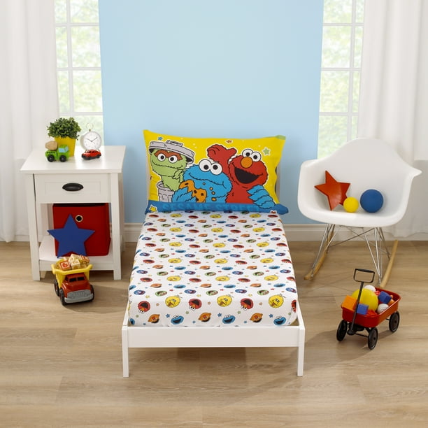 Sesame Street Come and Play 2 Piece Toddler Sheet Set Walmart