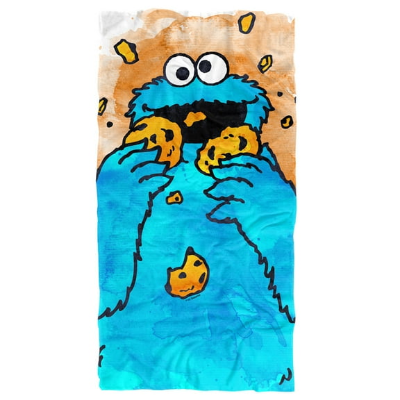 Sesame Street Cookie Crumbs Officially Licensed Beach Towel 30' X 60'