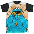 thumbnail image 1 of Sesame Street Cookie Crumbs Unisex Adult Halloween Costume Sublimated T Shirt, 1 of 4