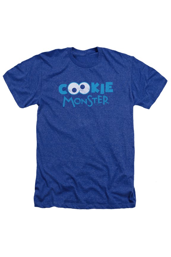 Sesame Street - Cookie Eyes - Heather Short Sleeve Shirt - Small