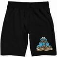 thumbnail image 1 of Sesame Street Cookie Fiend Men's Black Sleep Pajama Pants-Medium, 1 of 4