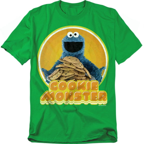 Sesame Street T-Shirt Cookie Iron On Unisex Graphic Tee For Men & Women