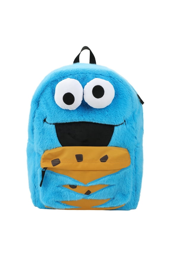 Sesame Street Cookie Monster 17" Blue Backpack