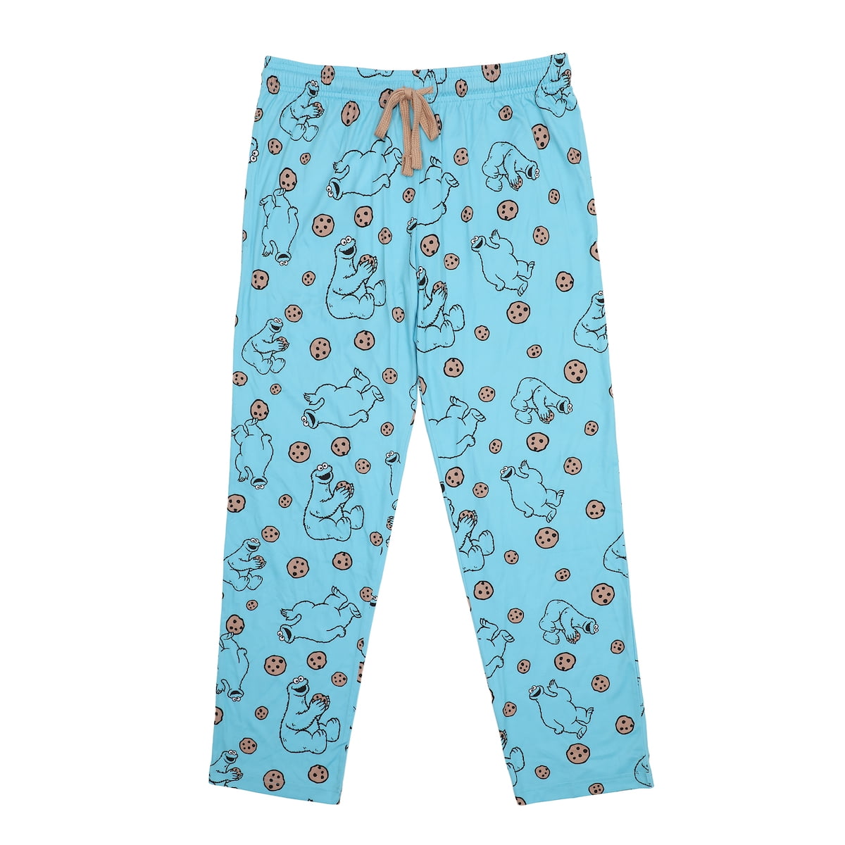 Sesame Street Women s Cookie Monster Soft Minky Fleece Sleep Pajama Pants M Walmart