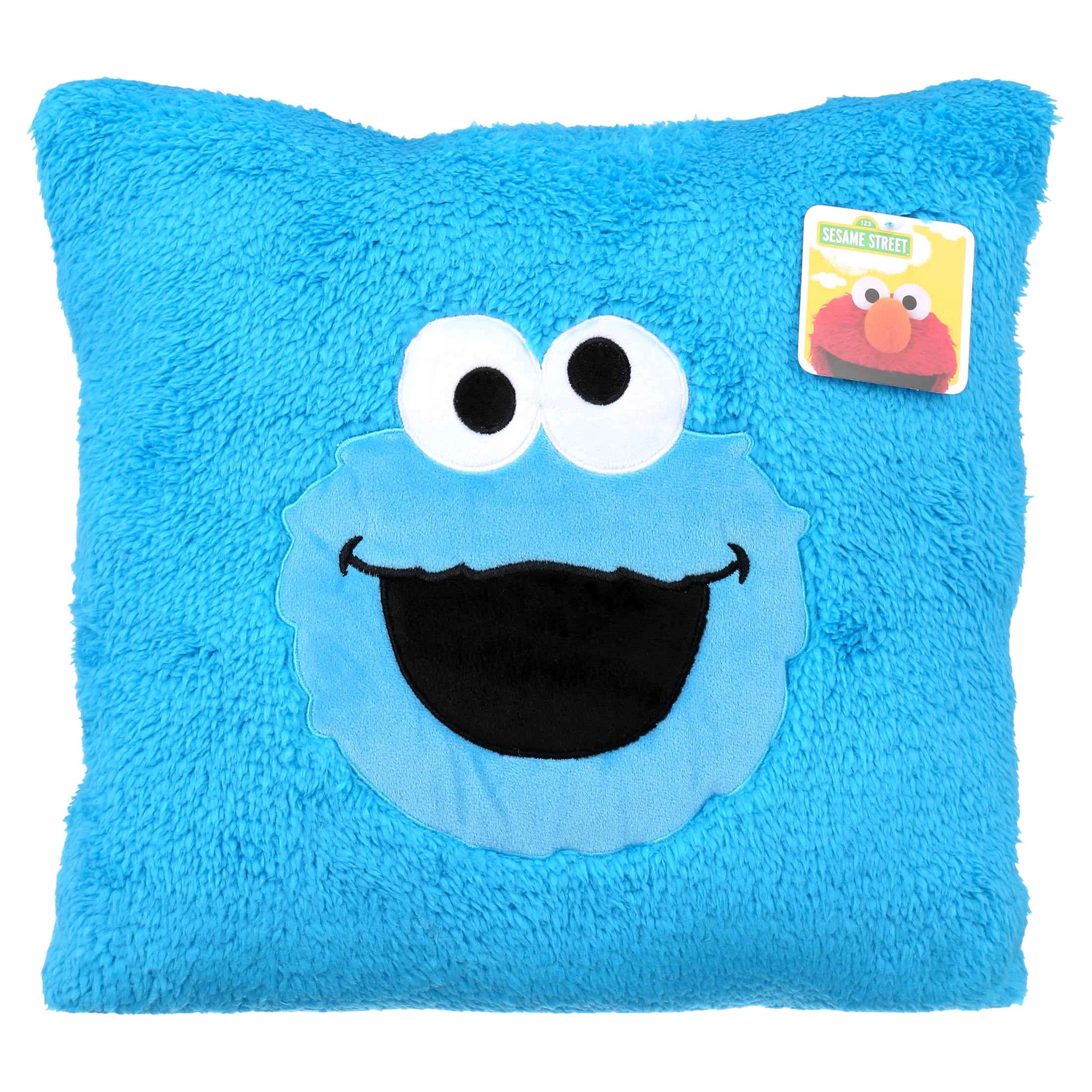 Sesame Street Cookie Monster Blue Sherpa Toddler Pillow Applique, 1 Count