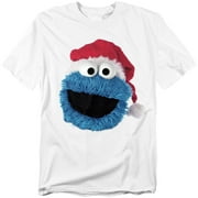 SESAME STREET Cookie Monster Christmas Hat Unisex Adult T Shirt