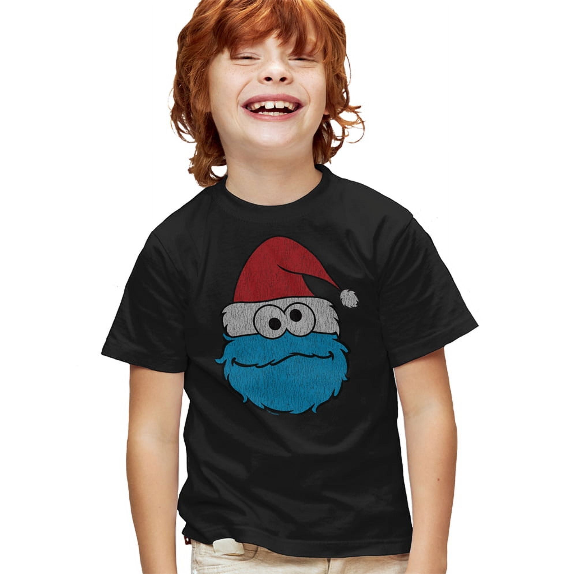Sesame Street Cookie Monster Christmas Kids T Shirtfor Youth Toddler Boys and Girls