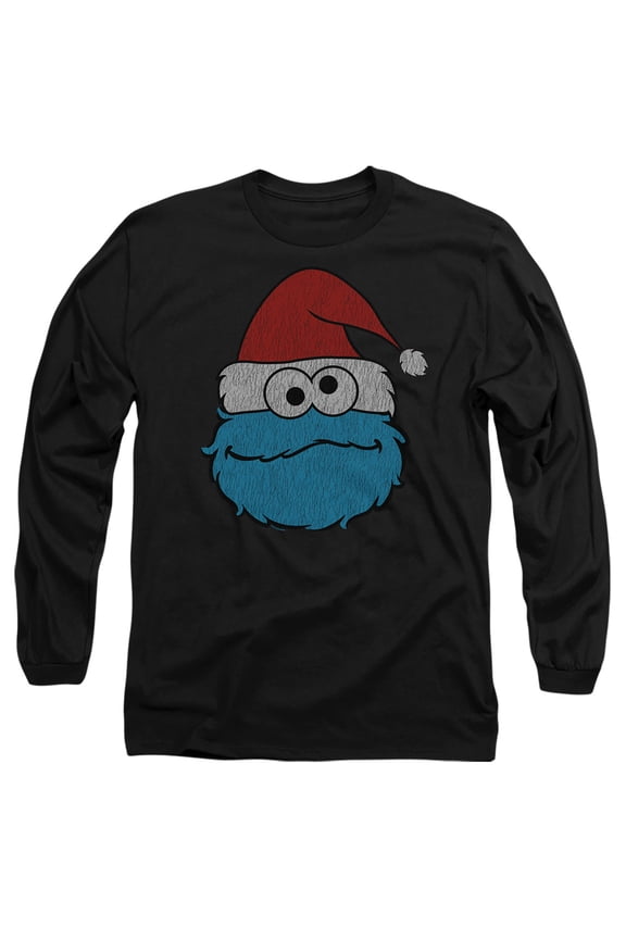Cookie Monster Christmas Unisex Adult Long-Sleeve T Shirt